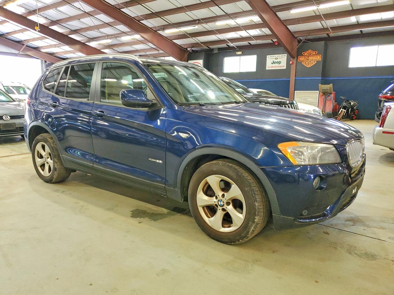 2011 Bmw X3 Xdrive28i Blue vin: 5UXWX5C5XBL706175