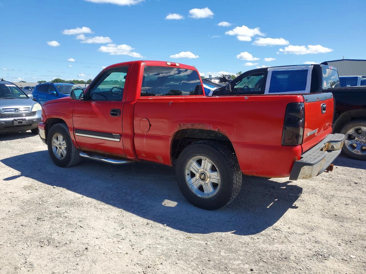 2006 Chevrolet Silverado K1500 Red vin: 1GCEK14T36Z122186