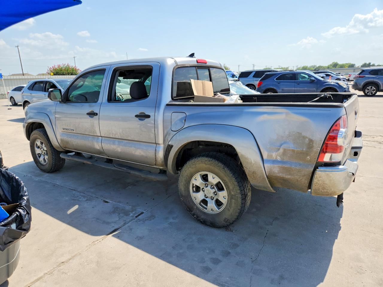 2015 Toyota Tacoma Double Cab Prerunner Silver vin: 5TFJU4GN5FX065444