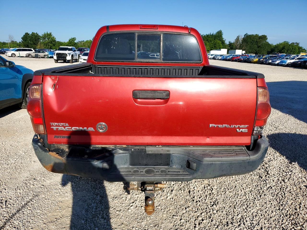 2013 Toyota Tacoma Double Cab Prerunner Red vin: 5TFJU4GN2DX042507