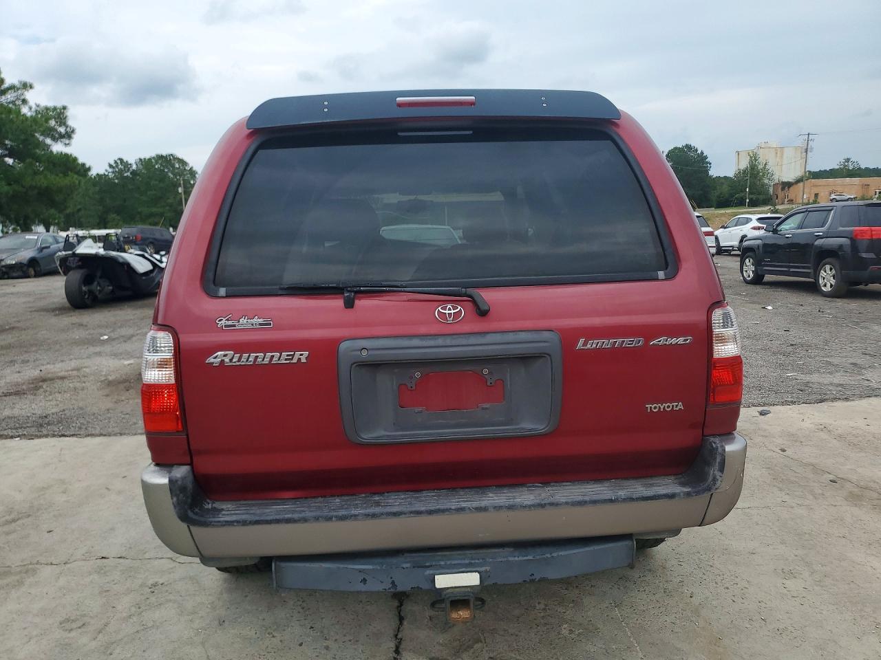 2001 Toyota 4runner Limited Red vin: JT3HN87R210358228
