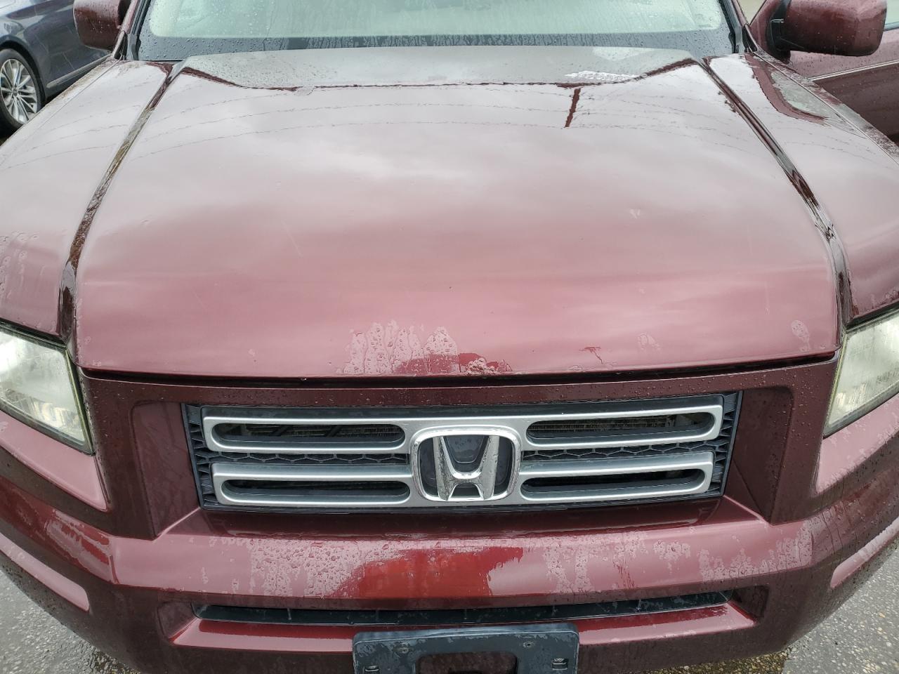 2008 Honda Ridgeline Rtl Burgundy vin: 2HJYK16578H518728