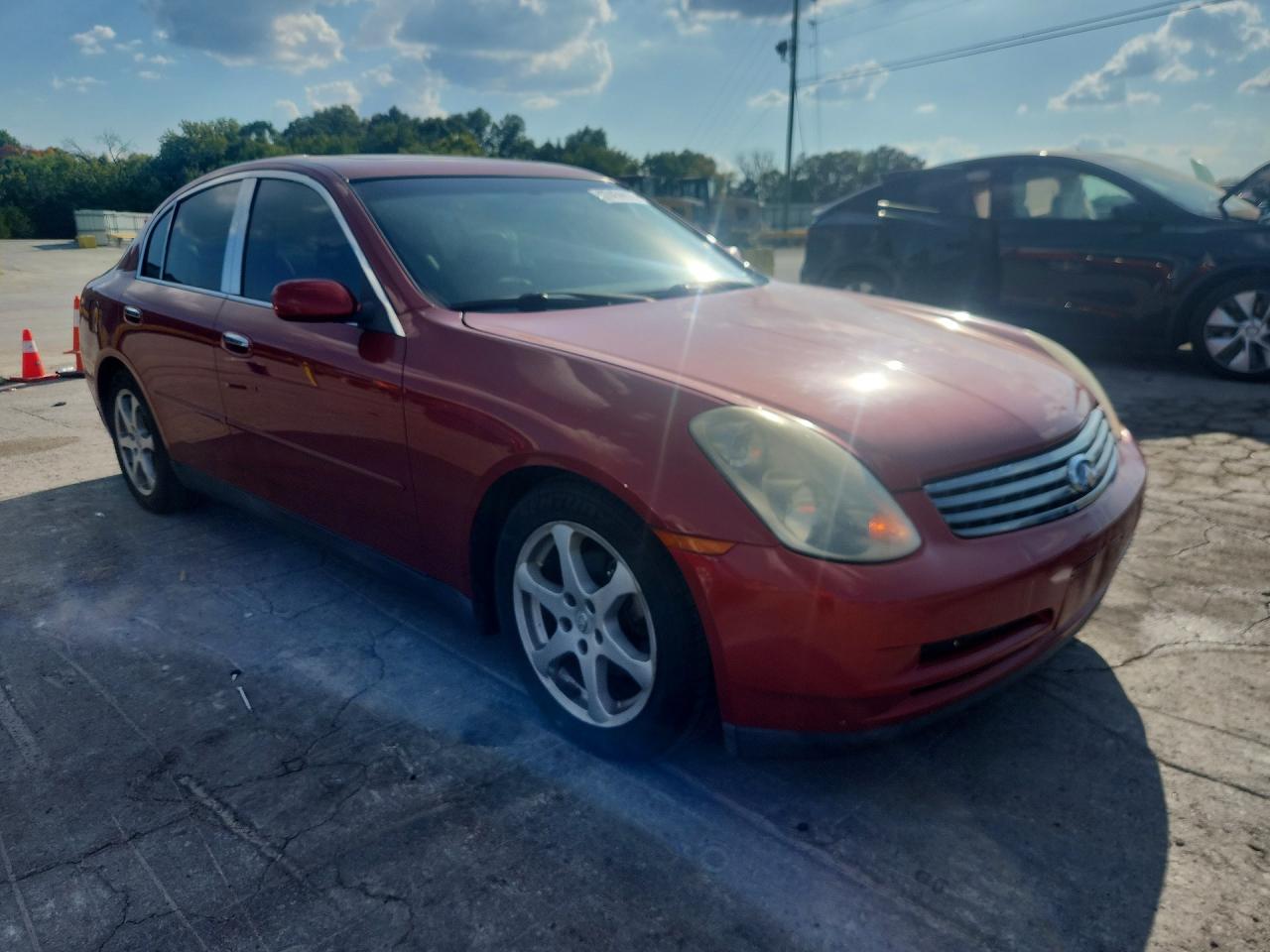 2003 Infiniti G35 Base Red vin: JNKCV51E23M305145