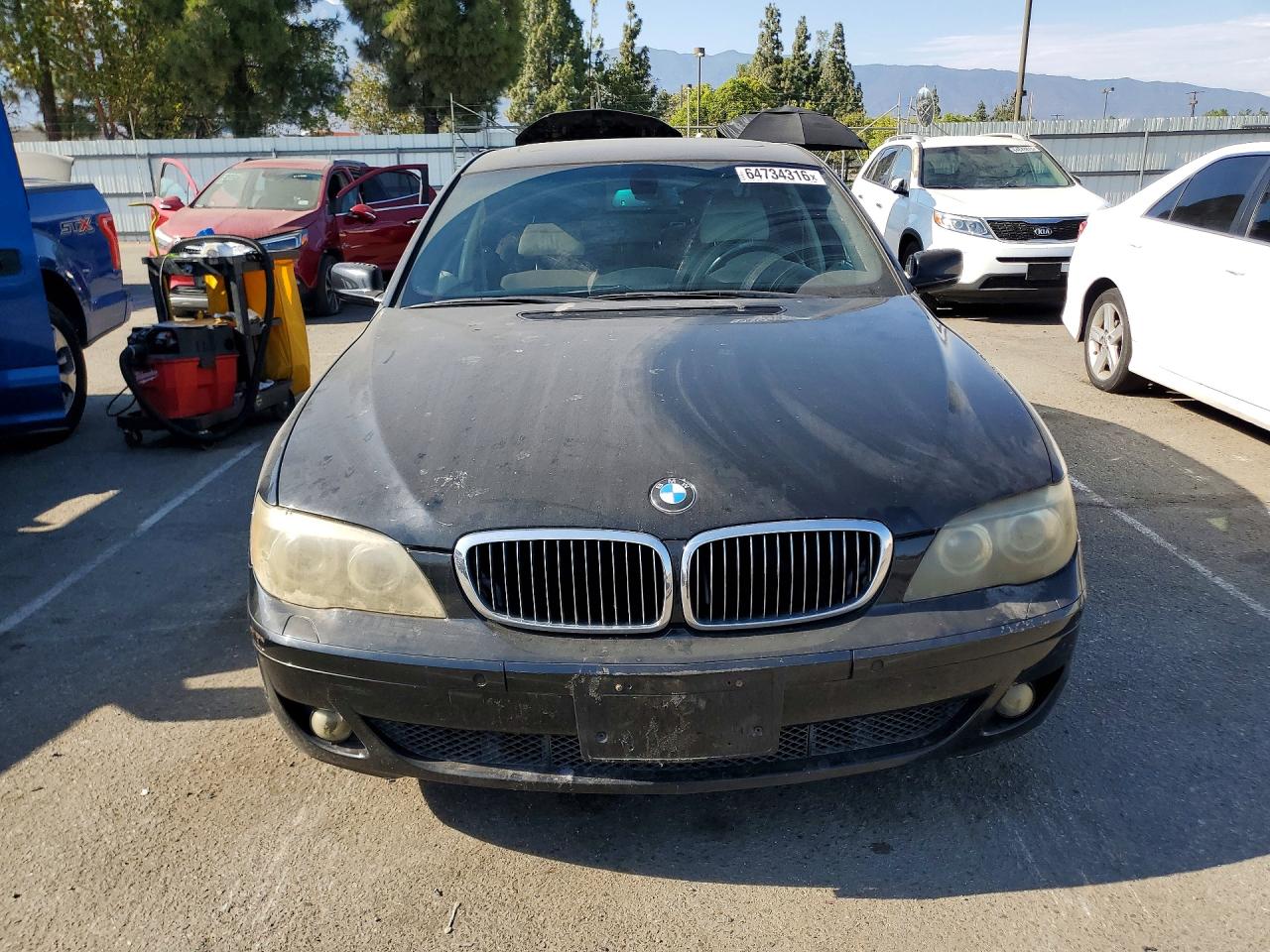 2007 Bmw 750 I Black vin: WBAHL83547DT09339