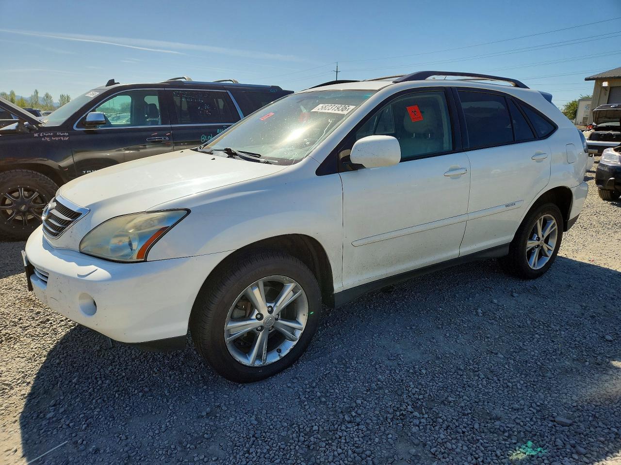 2007 Lexus Rx 400h White vin: JTJHW31U772033142