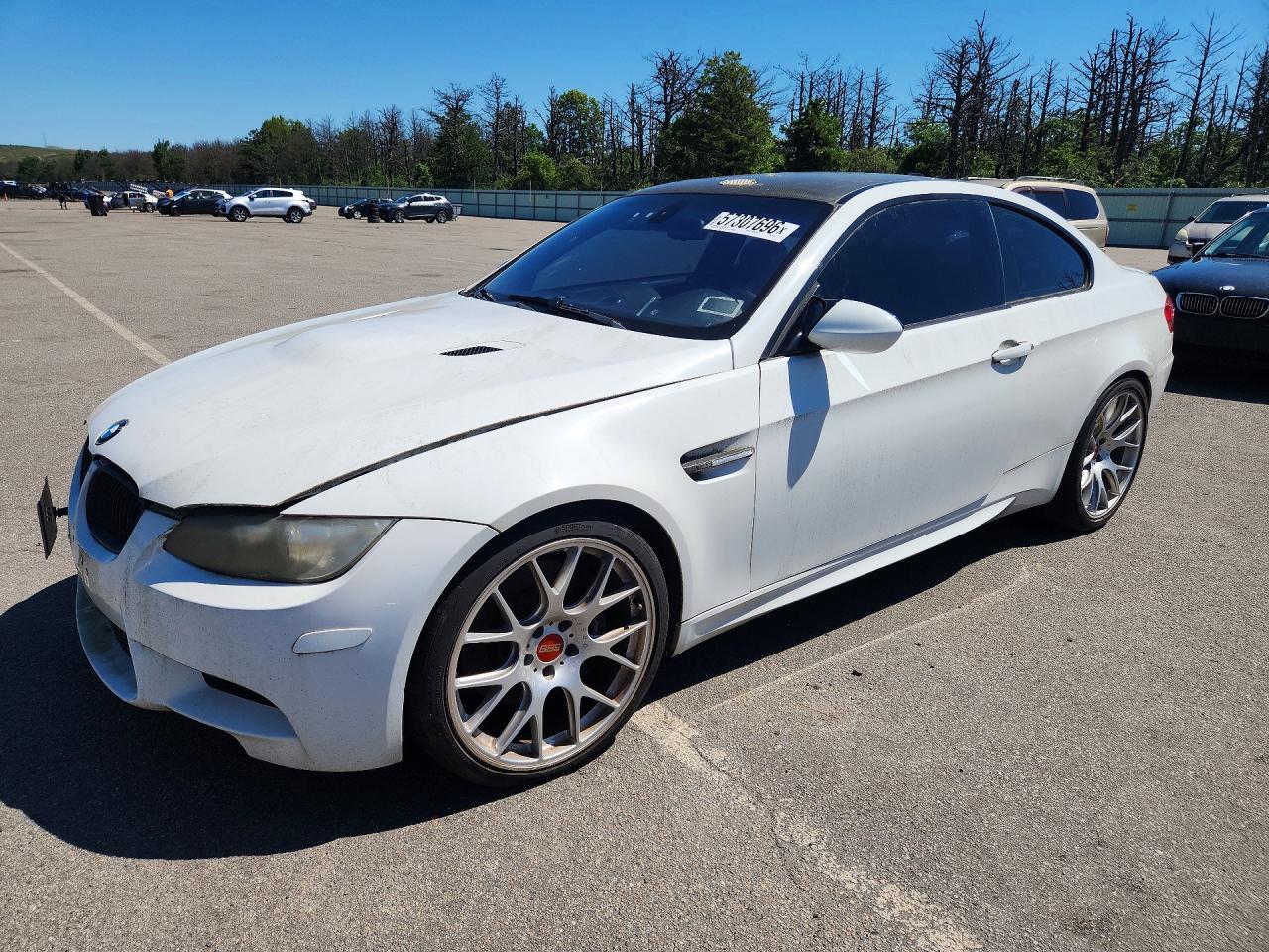 2008 Bmw M3 White vin: WBSWD93538PY42322