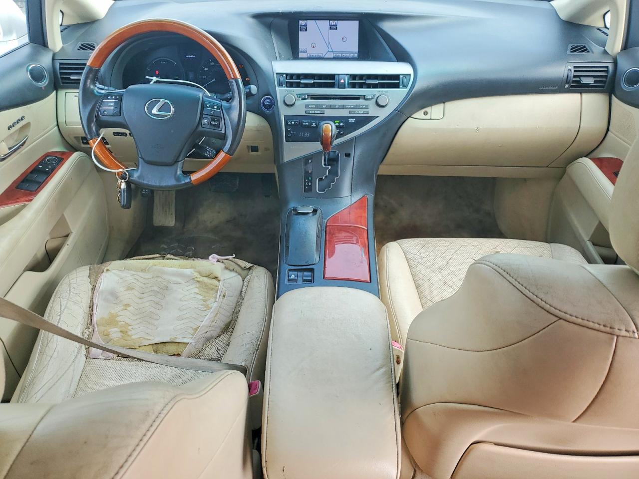 2011 Lexus Rx 450h White vin: JTJBC1BA4B2420859
