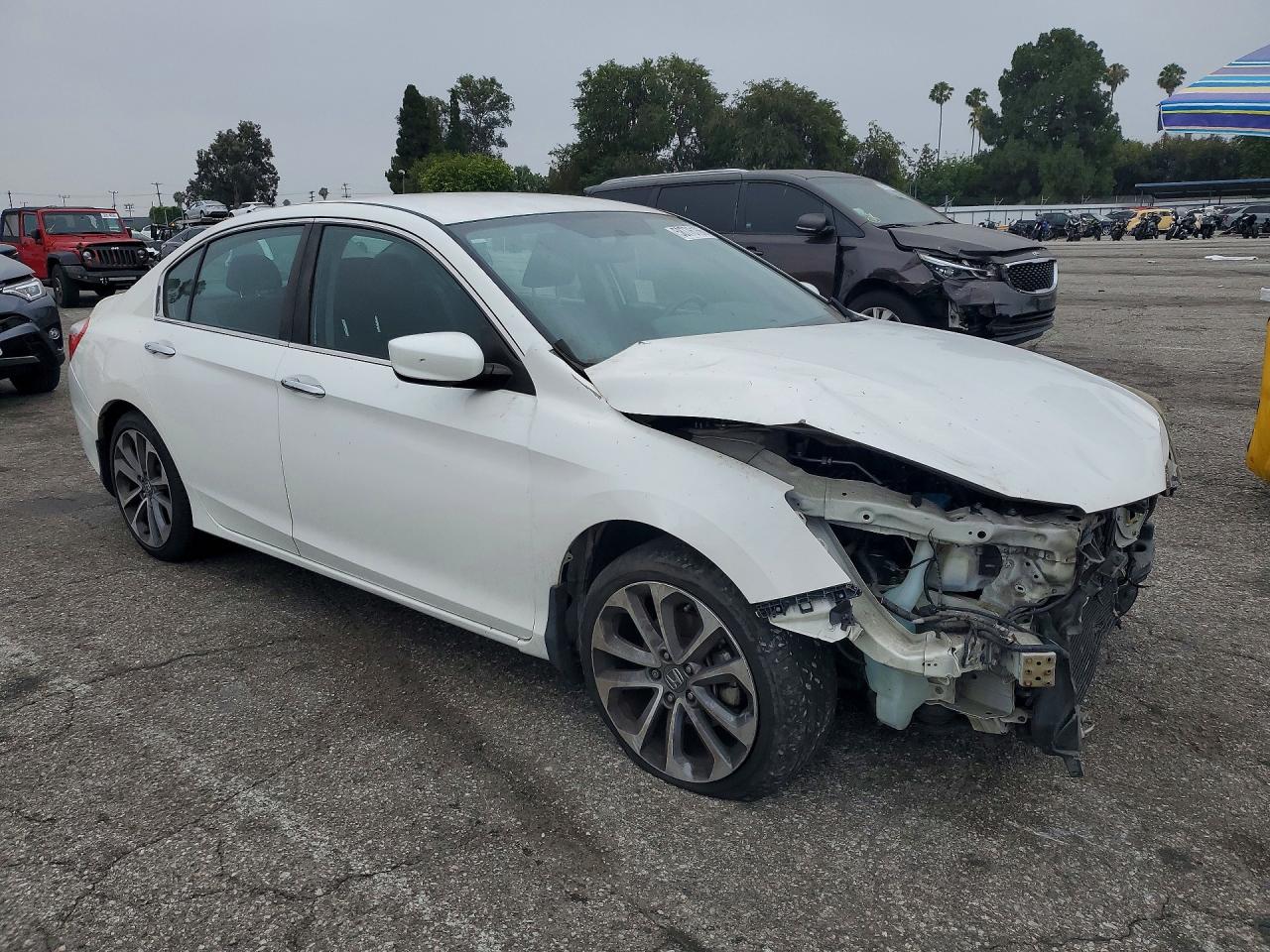 2013 Honda Accord Sport White vin: 1HGCR2F53DA235494