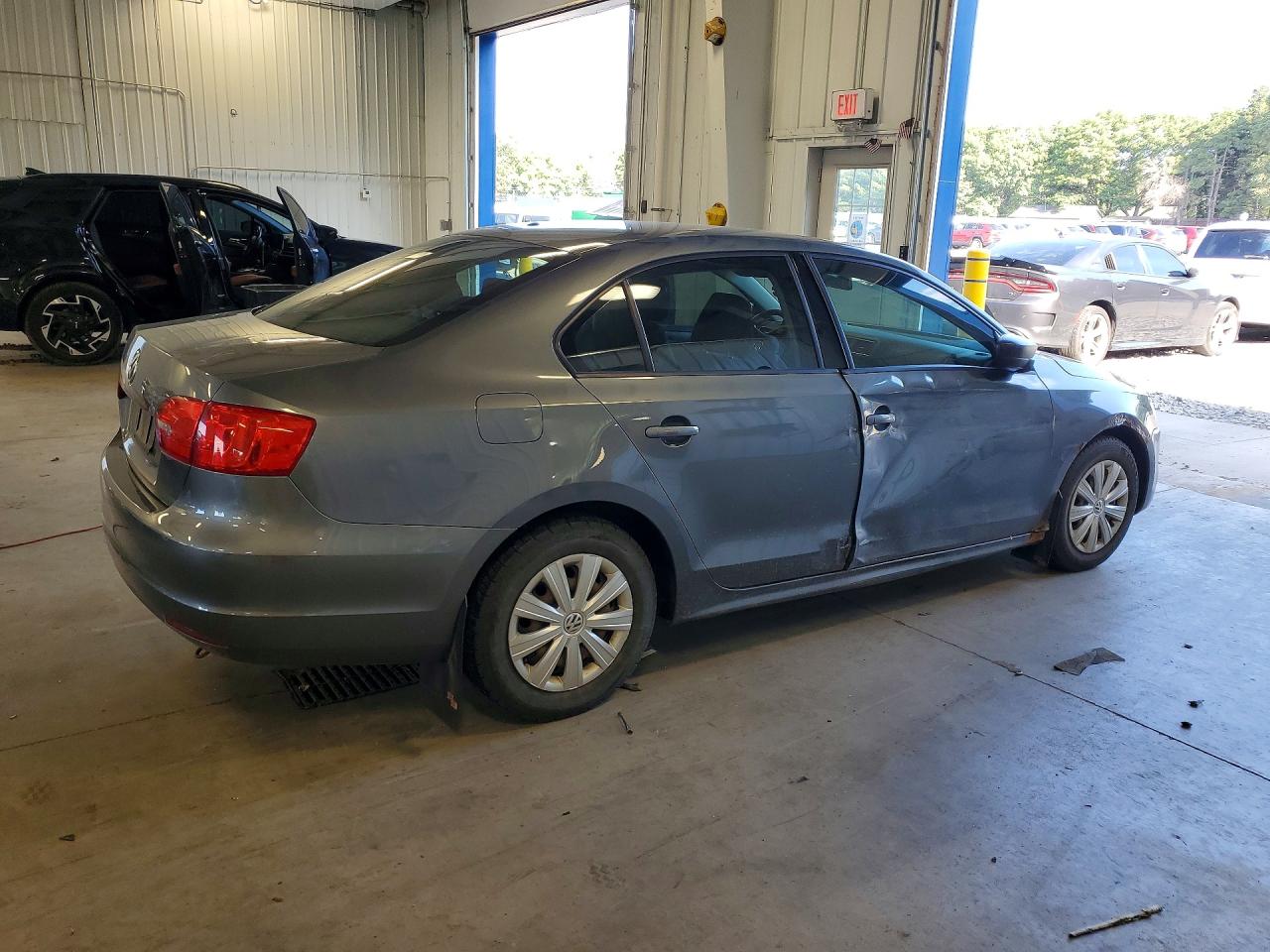 2013 Volkswagen Jetta Base Gray vin: 3VW2K7AJ7DM401757
