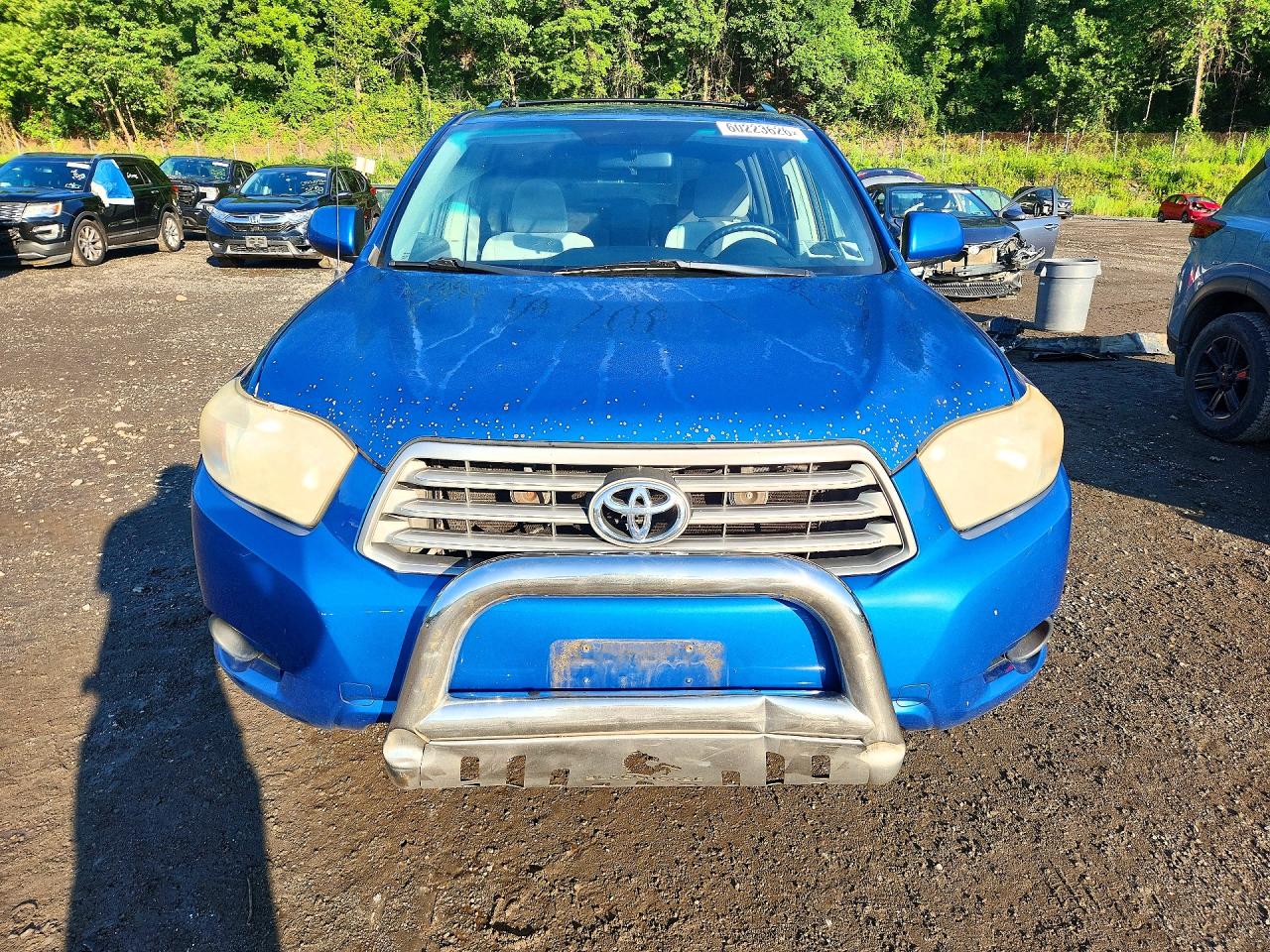 2008 Toyota Highlander Base Синий vin: JTEES41A282072957