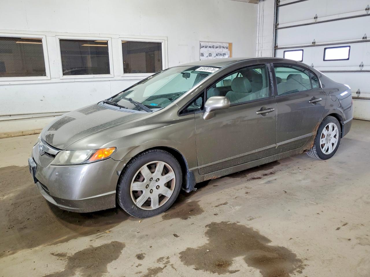 2008 Honda Civic Lx Gray vin: 2HGFA16528H335916