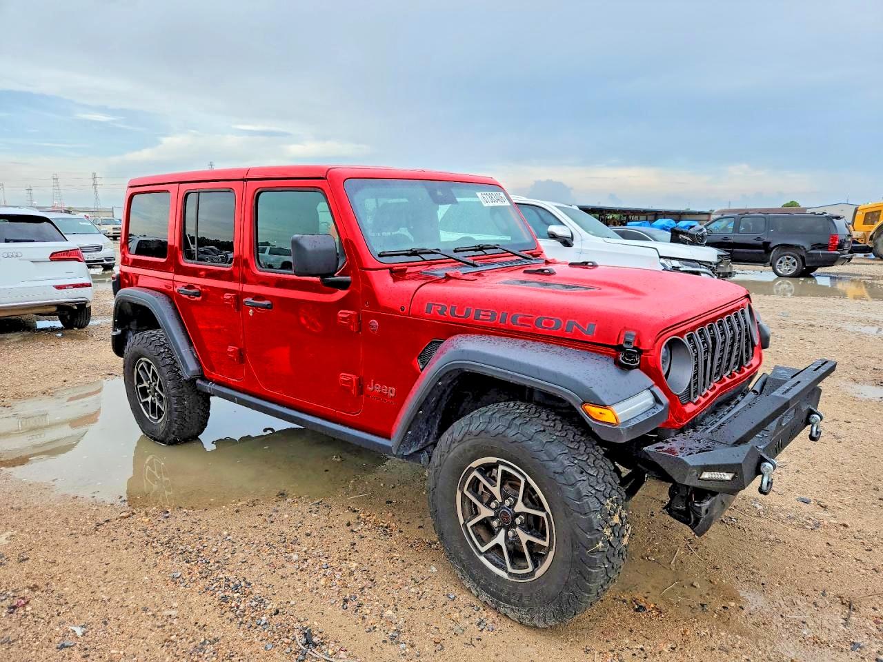 2025 Jeep Wrangler Rubicon Red vin: 1C4PJXFNXSW521461