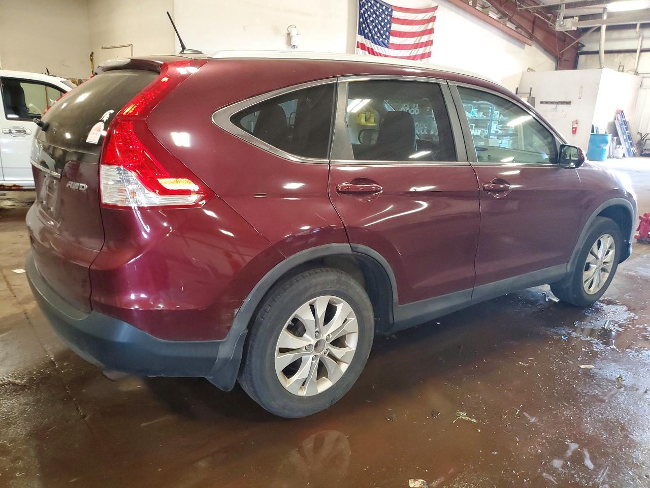2012 Honda Cr-v Exl Burgundy vin: 5J6RM4H72CL033776