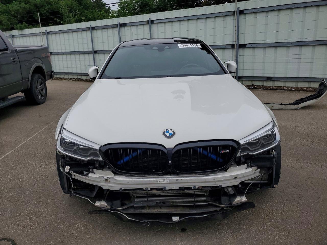 2019 Bmw M5 White vin: WBSJF0C5XKB284540