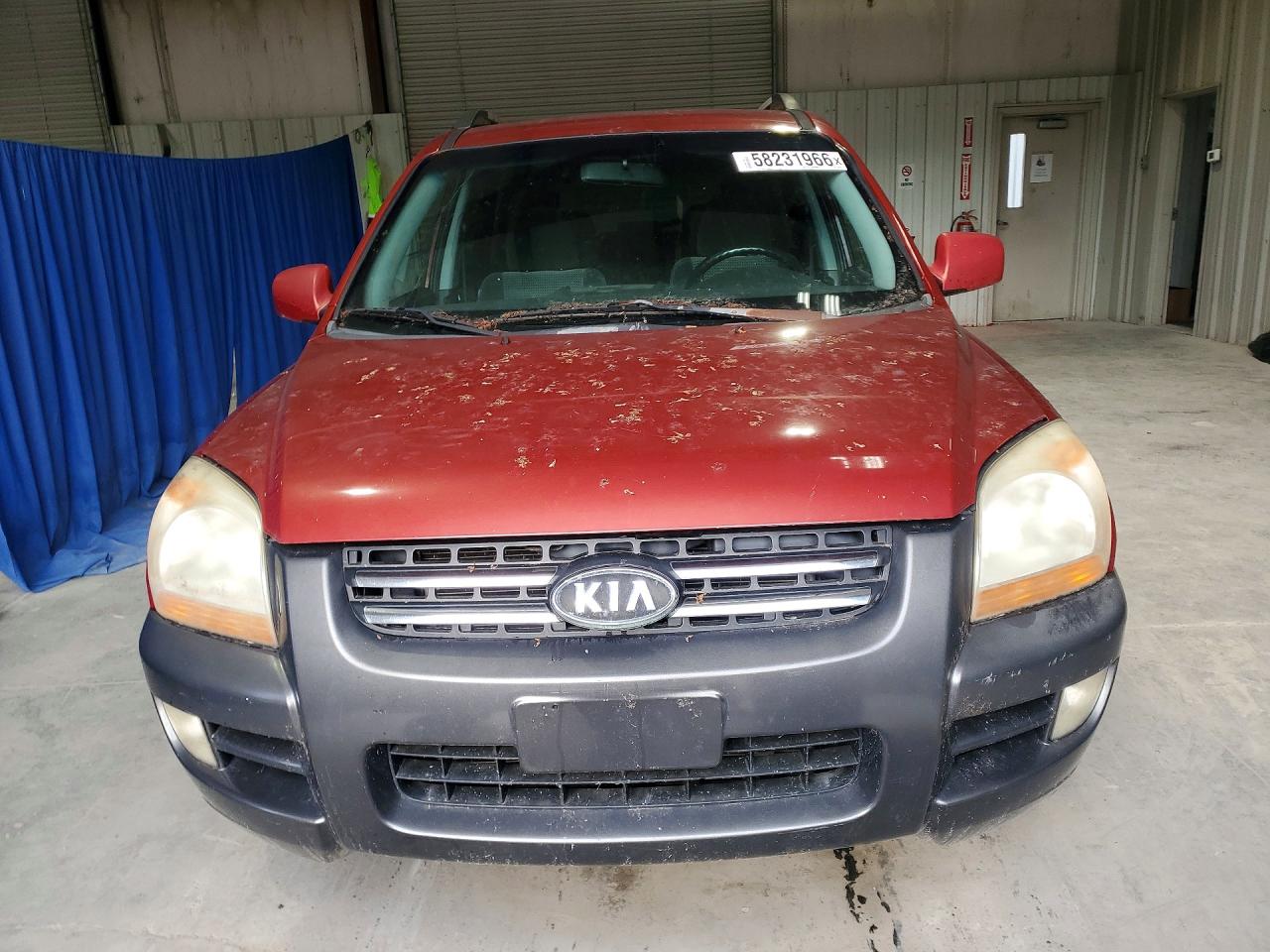 2005 Kia Sportage Red vin: KNDJE723157062253