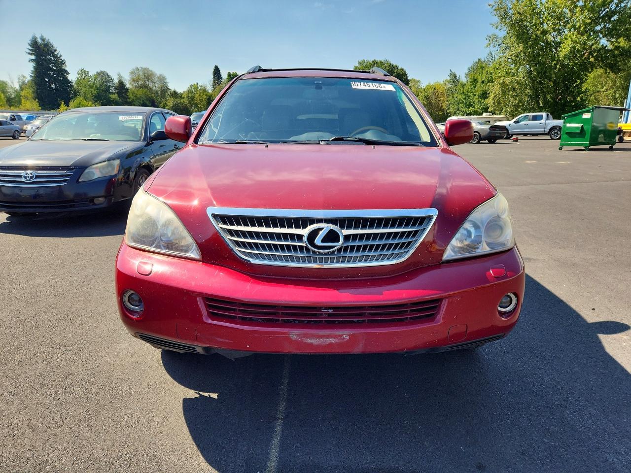2008 Lexus Rx 400h Красный vin: JTJGW31U482006834
