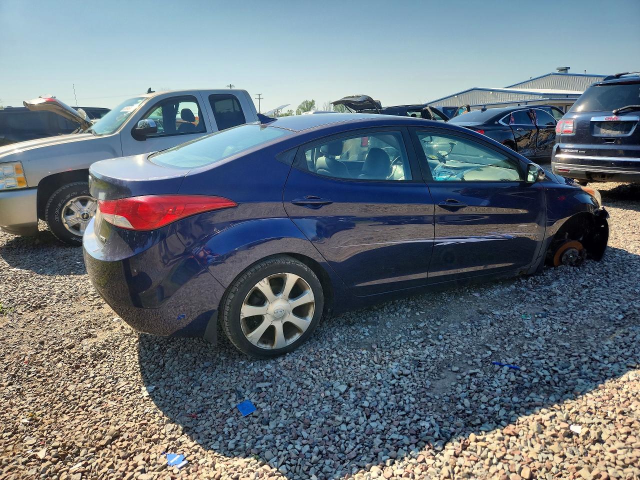 2013 Hyundai Elantra Limited Blue vin: 5NPDH4AE9DH249370