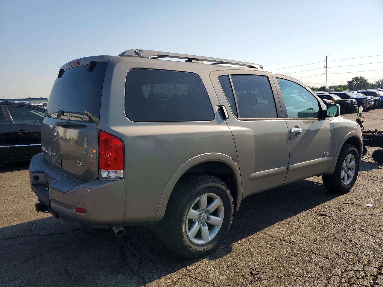 2008 Nissan Armada Se Gray vin: 5N1AA08CX8N611471