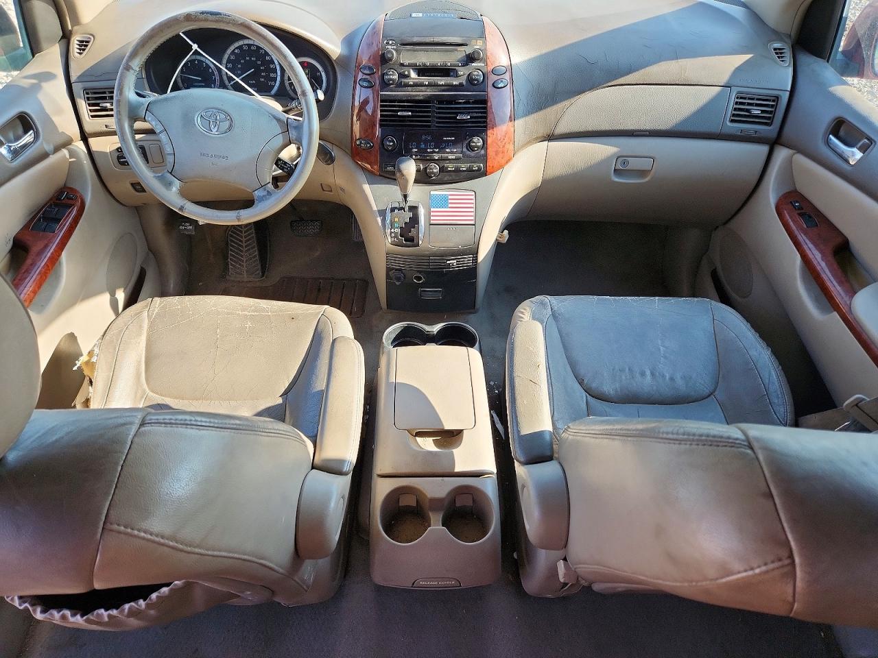 2004 Toyota Sienna Xle 7 Passenger Burgundy vin: 5TDZA22C54S142189