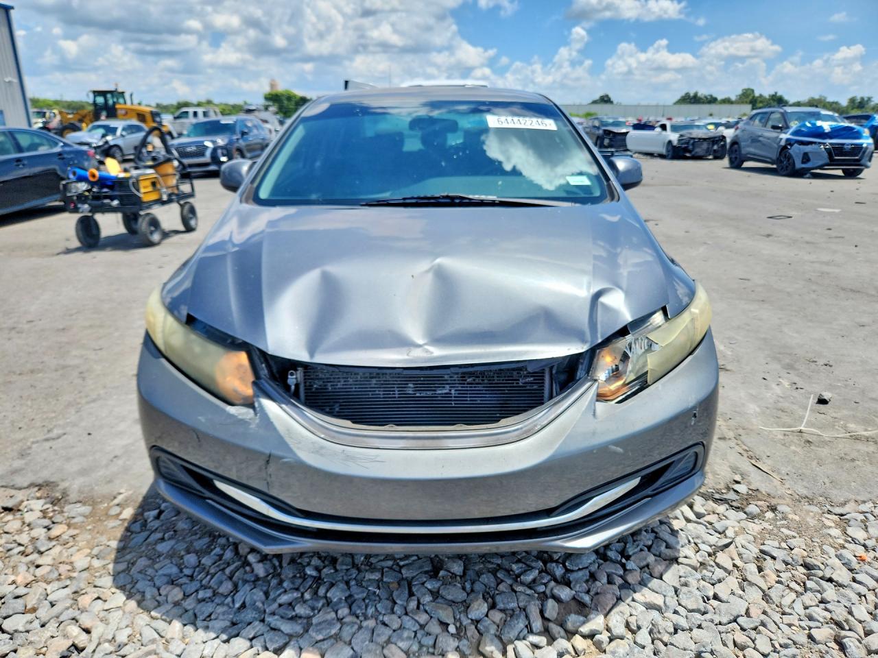 2013 Honda Civic Lx Gray vin: 19XFB2F58DE094595
