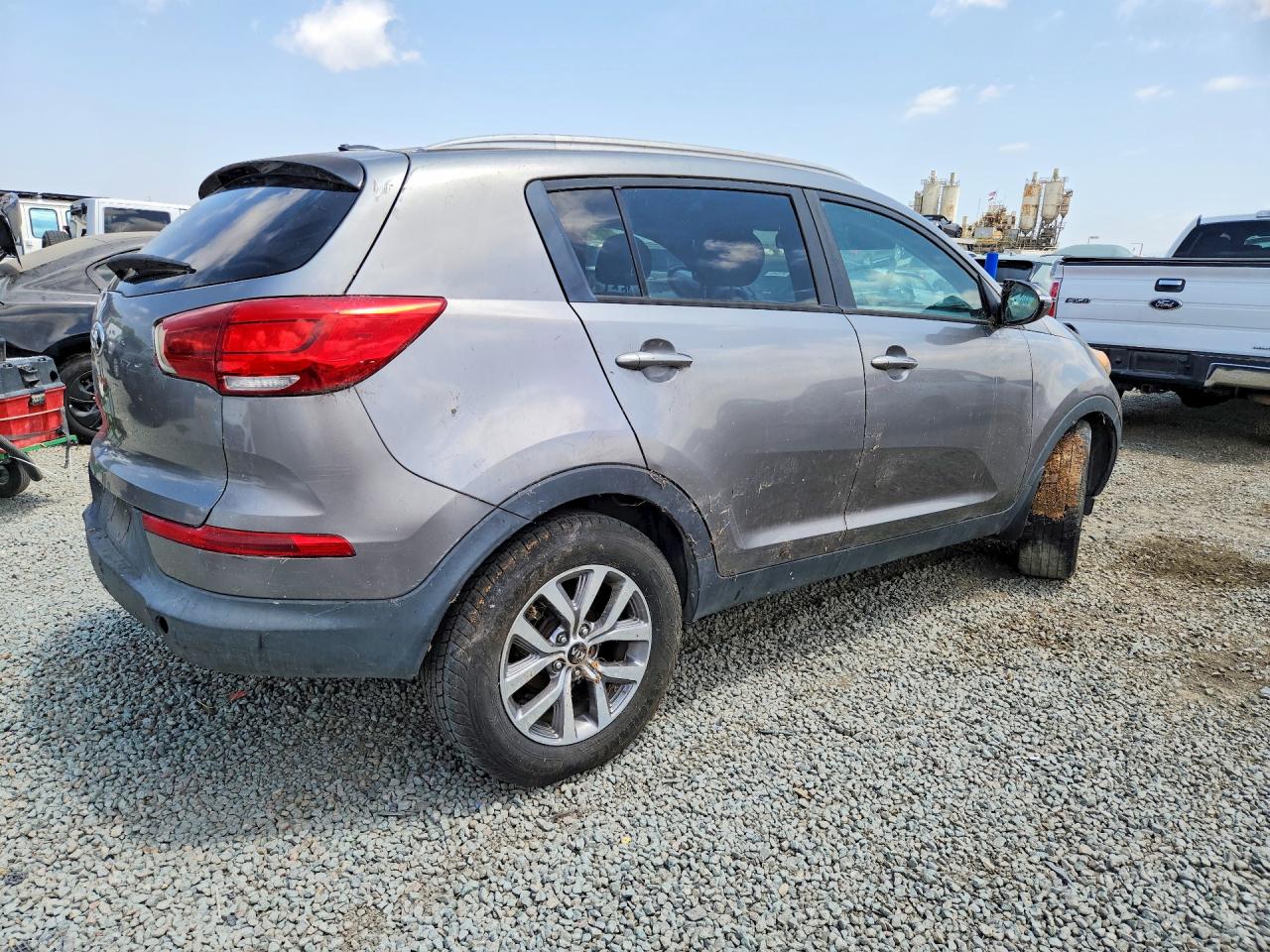 2015 Kia Sportage Lx Gray vin: KNDPB3AC3F7723277