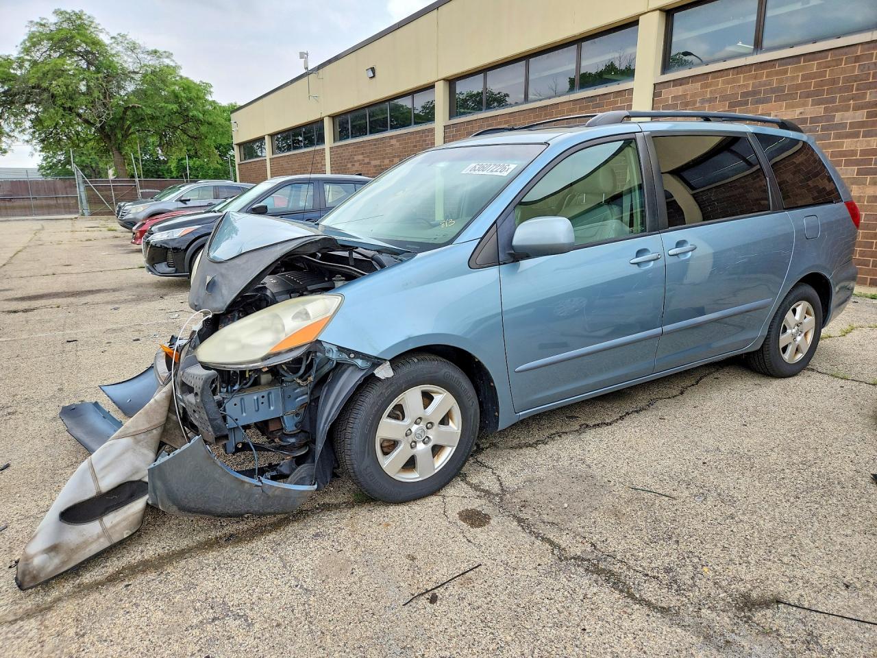 2008 Toyota Sienna Xle Blue vin: 5TDZK22C08S174194