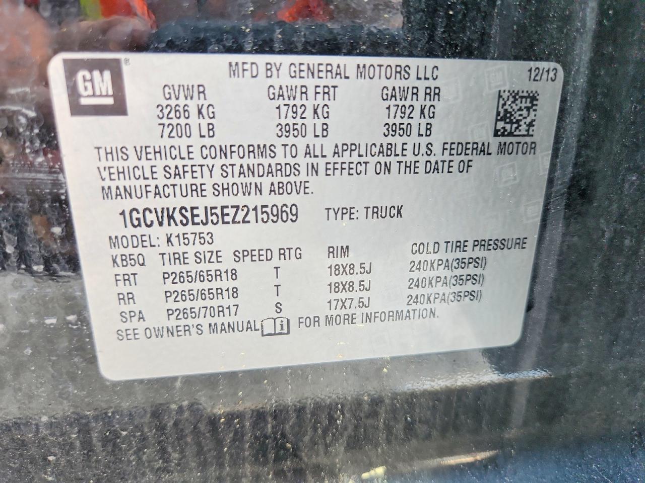2014 Chevrolet Silverado K1500 Ltz Black vin: 1GCVKSEJ5EZ215969