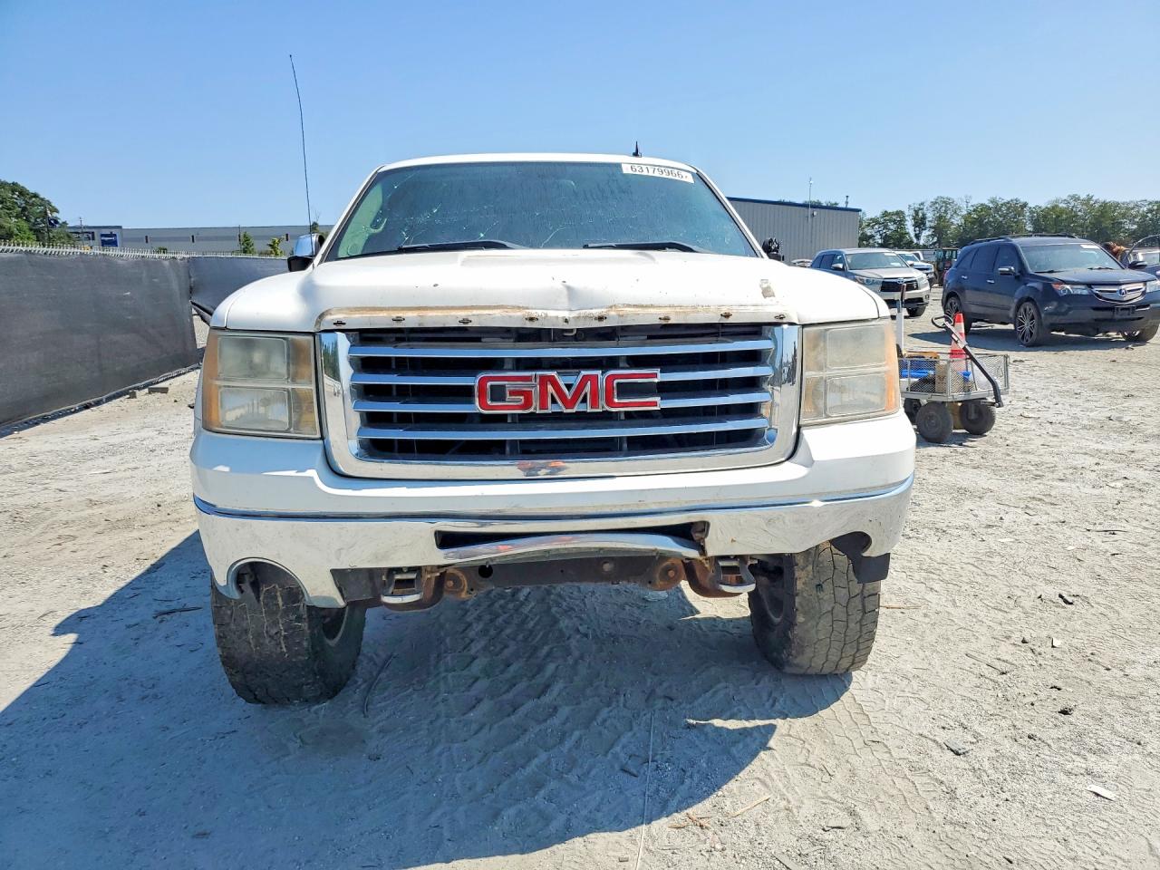 2011 Gmc Sierra K1500 Sle White vin: 3GTP2VE34BG103431