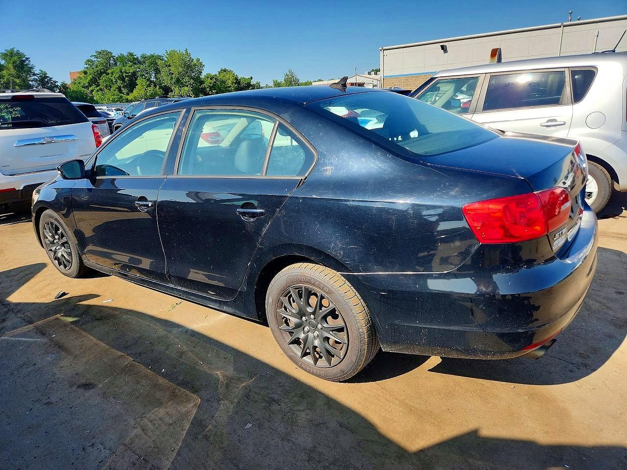 2014 Volkswagen Jetta Se Black vin: 3VWD17AJ6EM259074