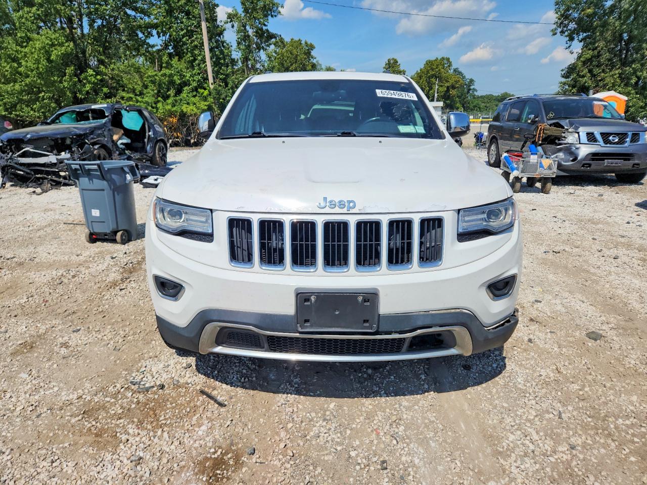 2014 Jeep Grand Cherokee Limited White vin: 1C4RJFBG6EC569068