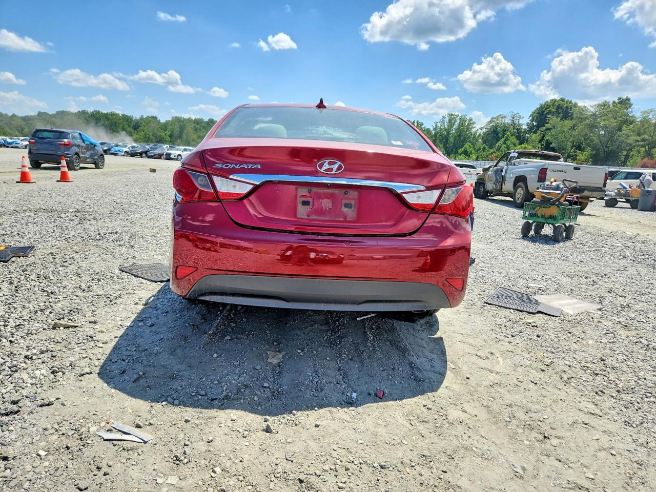 2014 Hyundai Sonata Gls Красный vin: 5NPEB4AC2EH928886