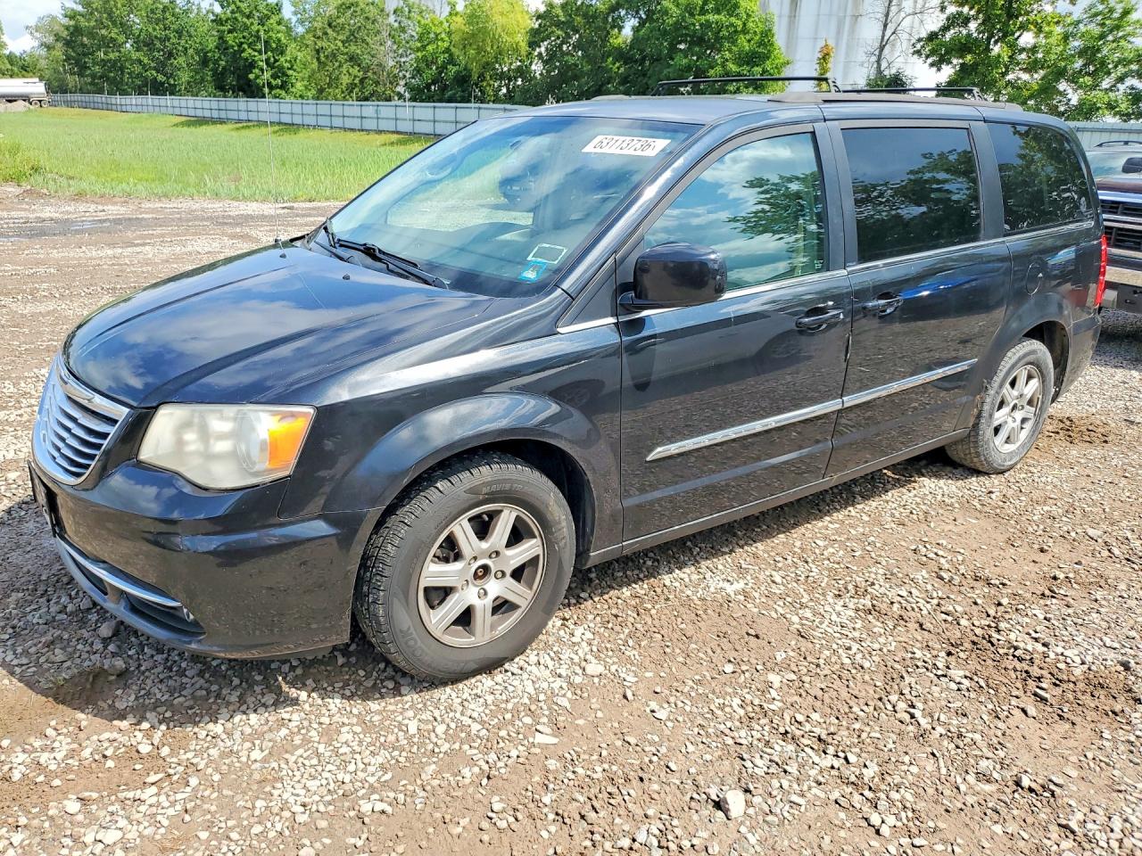 2013 Chrysler Town & Country Touring Черный vin: 2C4RC1BG0DR576858