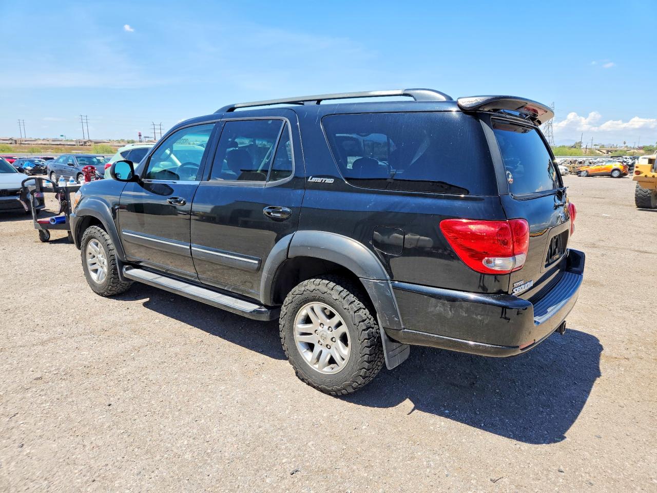 2005 Toyota Sequoia Limited Черный vin: 5TDZT38A55S243613