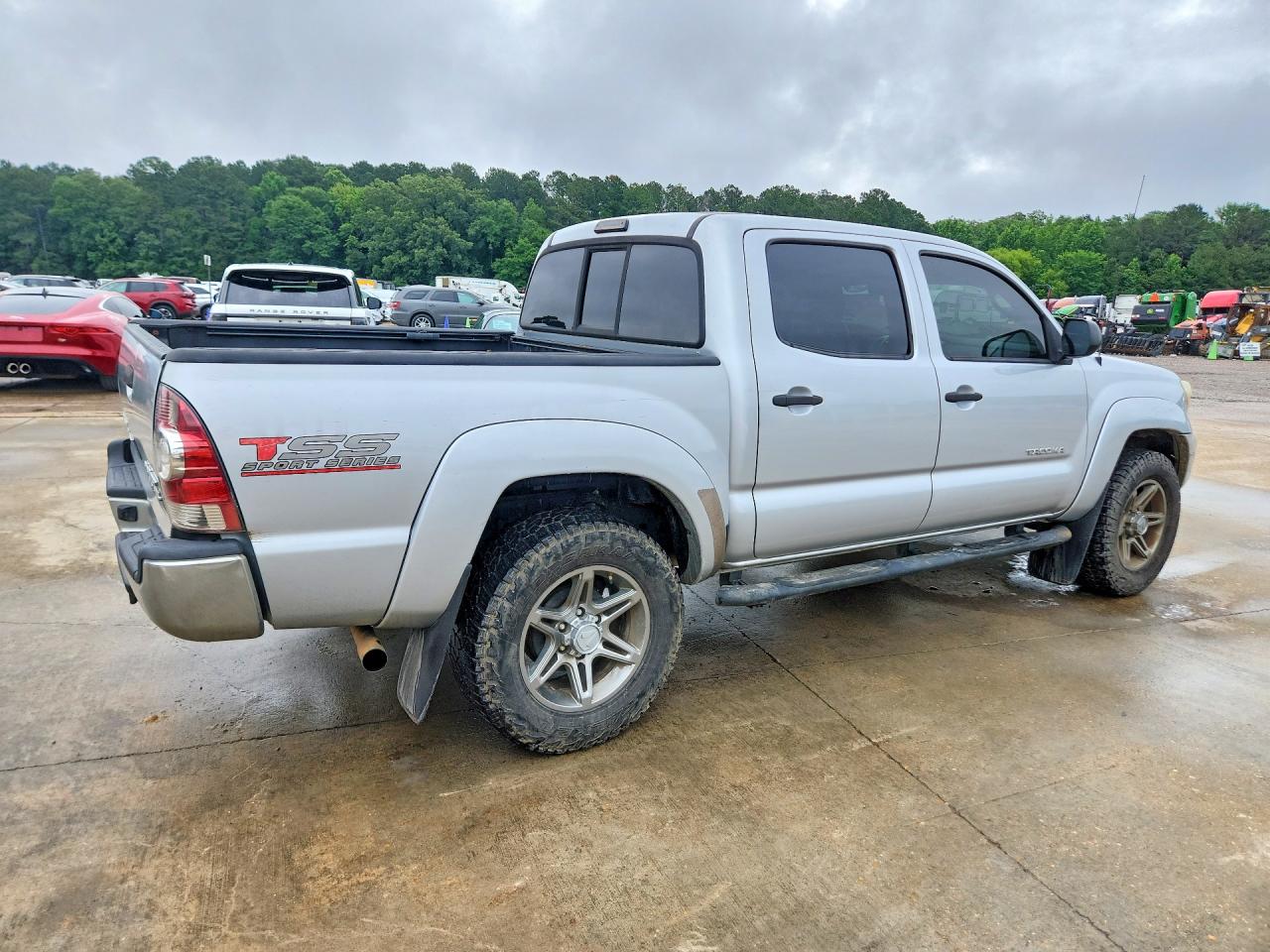 2013 Toyota Tacoma Double Cab Prerunner Silver vin: 5TFJU4GN6DX031610