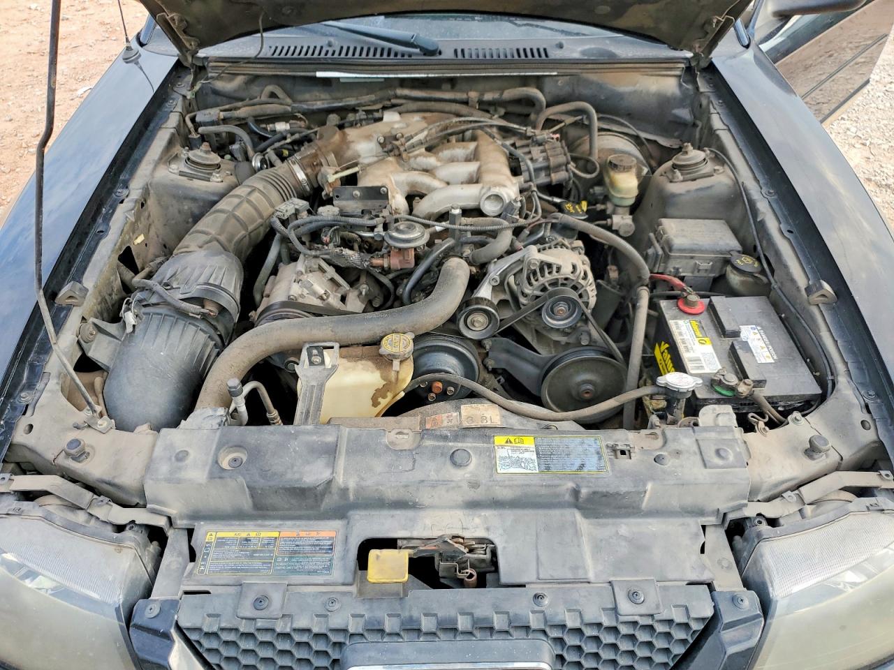 2002 Ford Mustang Black vin: 1FAFP40402F198293