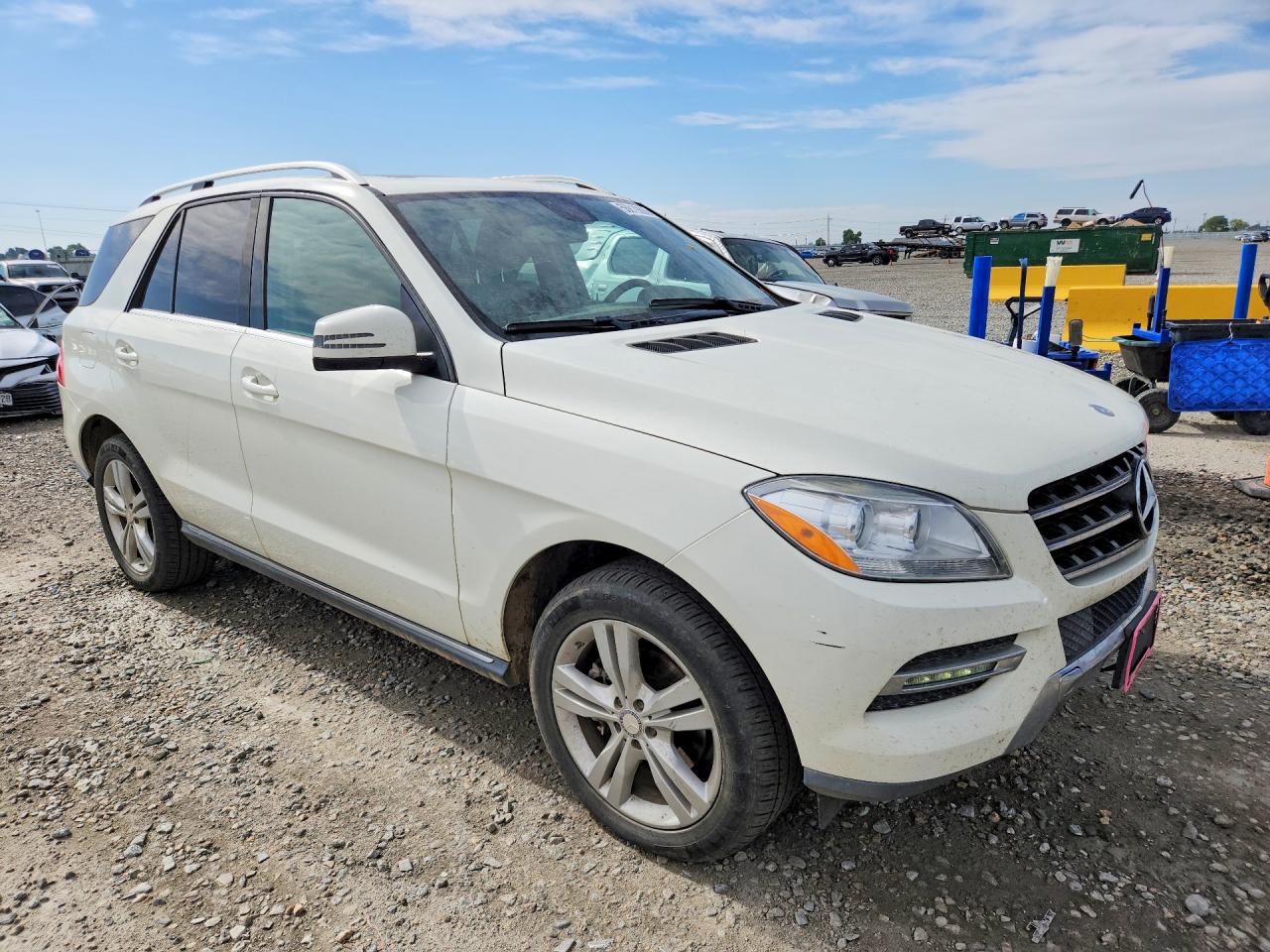 2013 Mercedes-benz Ml 350 4matic White vin: 4JGDA5HB5DA249441