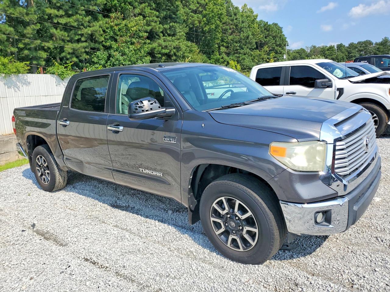 2014 Toyota Tundra Crewmax Limited Gray vin: 5TFFY5F17EX155823