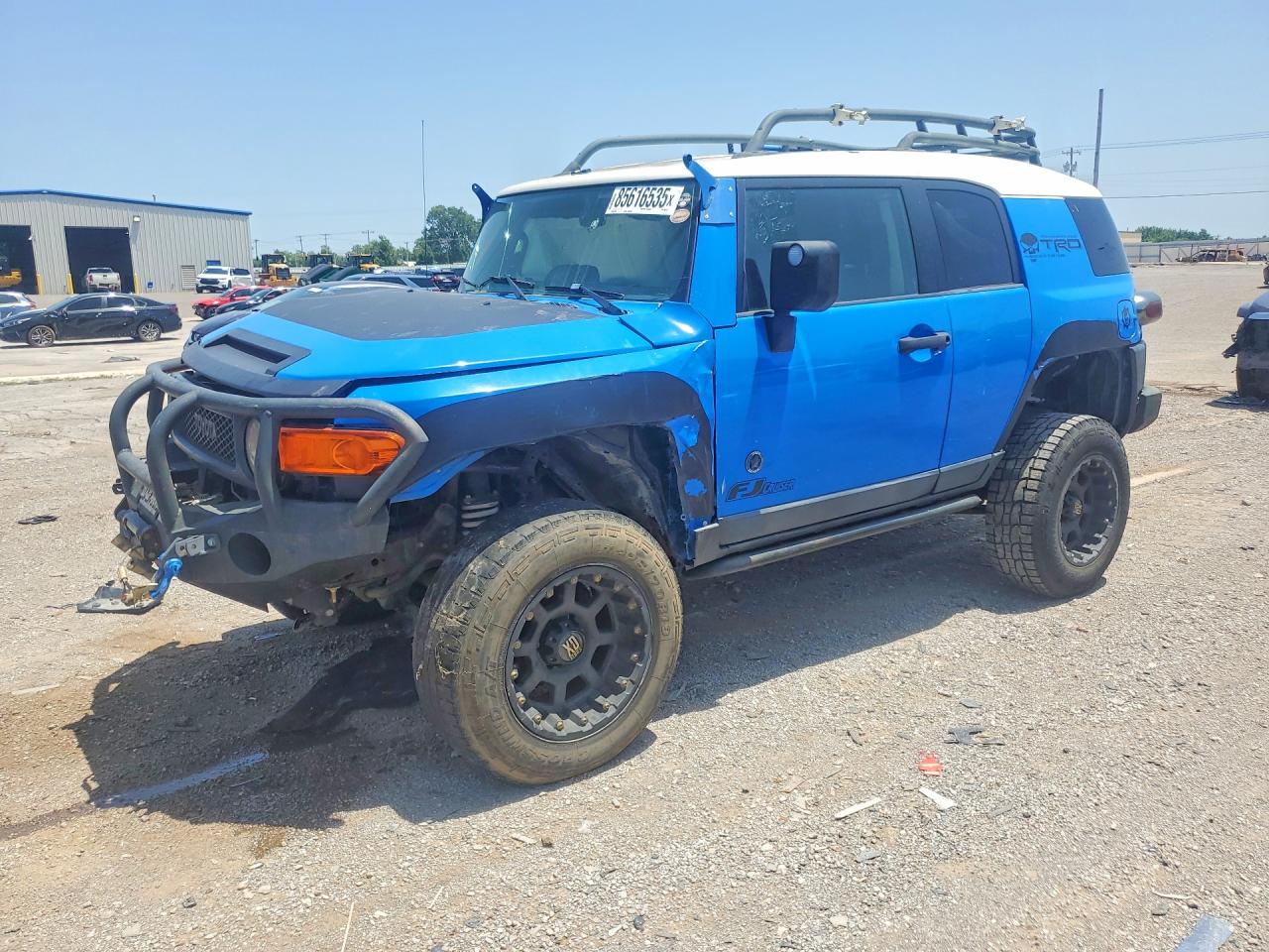 2007 Toyota Fj Cruiser Base Blue vin: JTEBU11F770004445