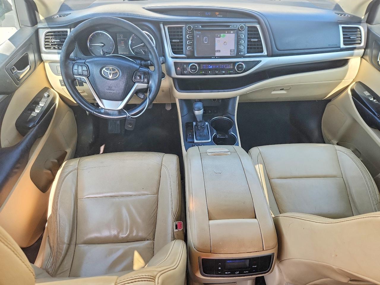 2015 Toyota Highlander Xle White vin: 5TDJKRFH7FS177070