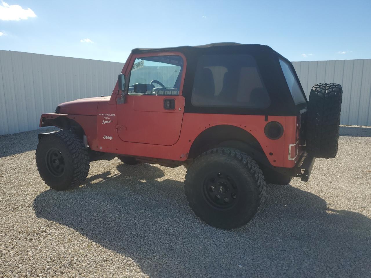 1999 Jeep Wrangler / Tj Sport Красный vin: 1J4FY19S3XP479572