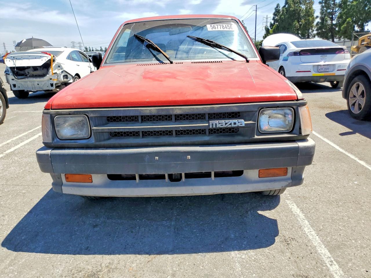 1991 Mazda B2600 Cab Plus Red vin: JM2UF3143M0116622