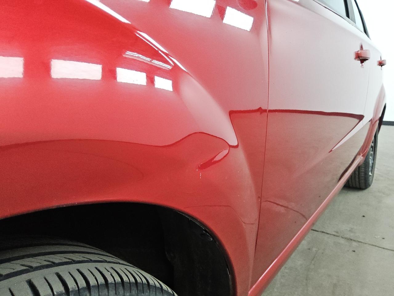 2011 Chevrolet Aveo Red vin: KL1TD5DE9BB220532 Damage: Left Front Fender, Dent(S) W/ Paint Dmg, 1/8 To 1/2 Inch