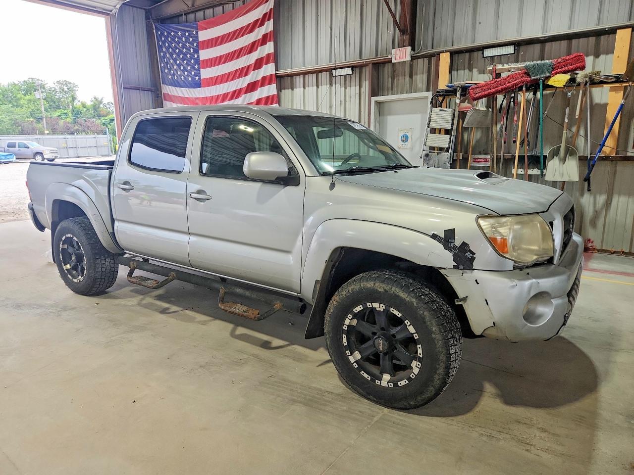 2006 Toyota Tacoma Double Cab Prerunner Silver vin: 5TEJU62N26Z249770