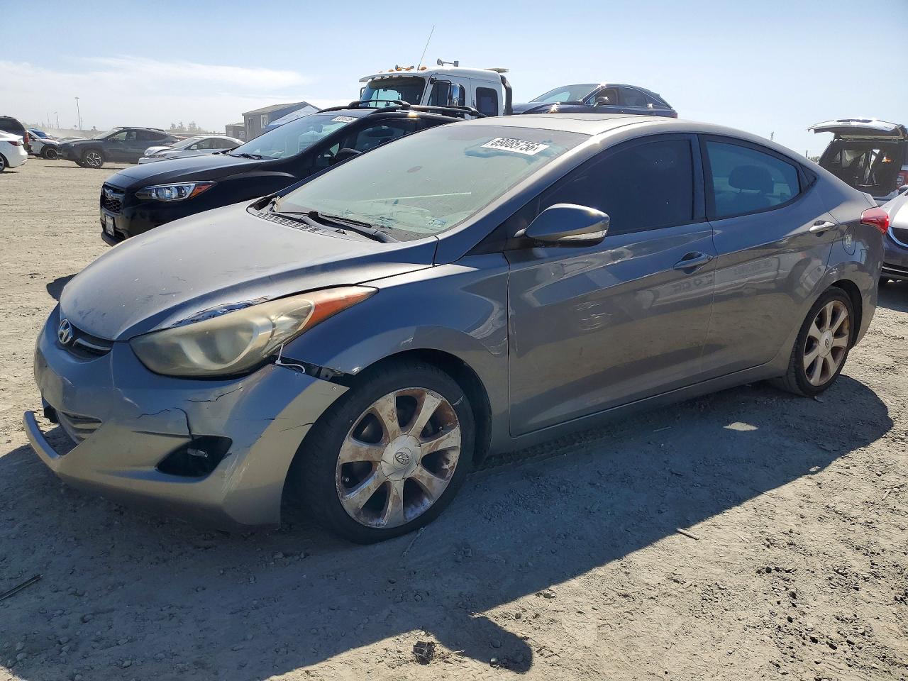 2011 Hyundai Elantra Limited Gray vin: 5NPDH4AE6BH075268
