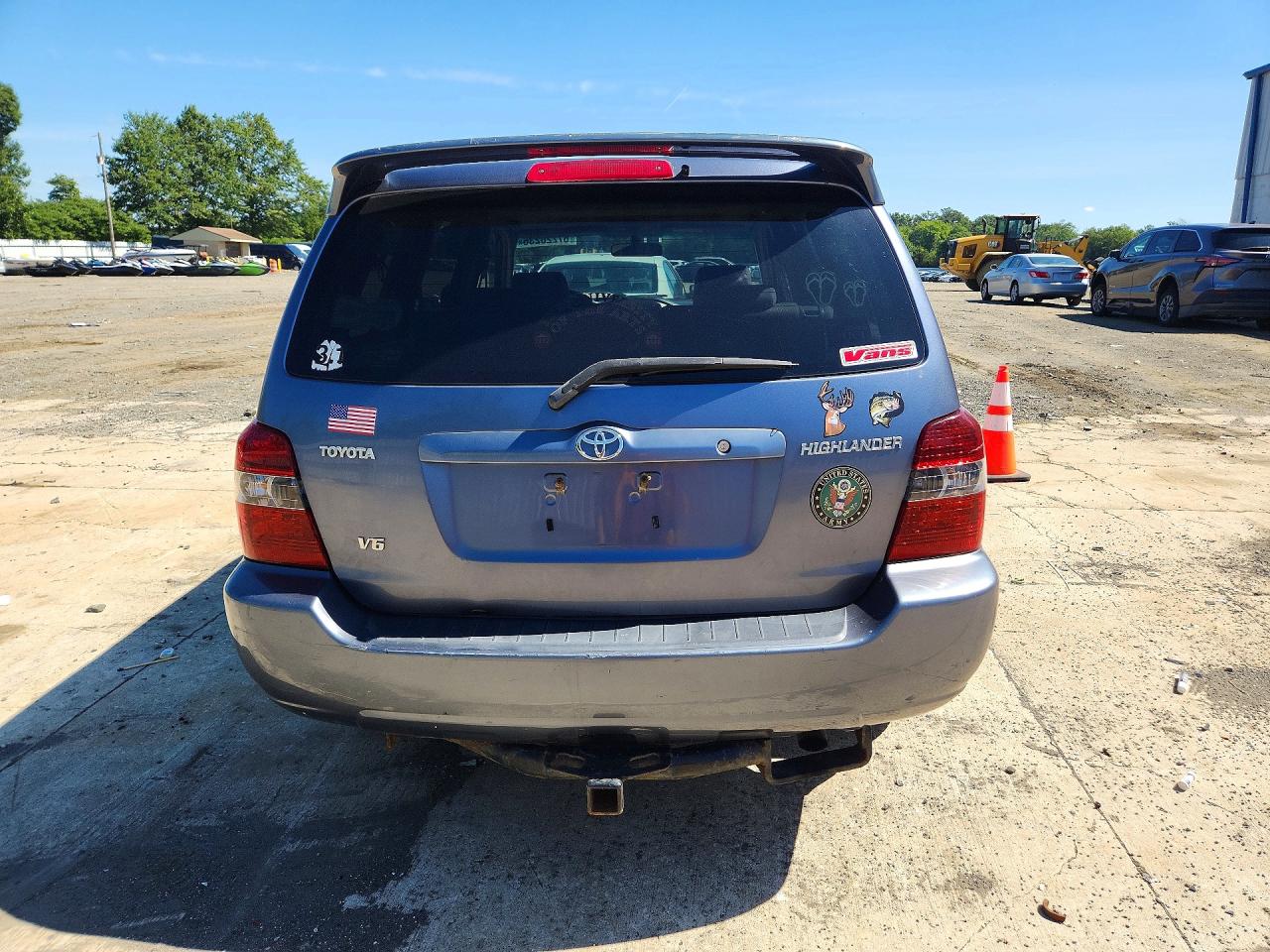 2007 Toyota Highlander Base Синий vin: JTEDP21A970129750