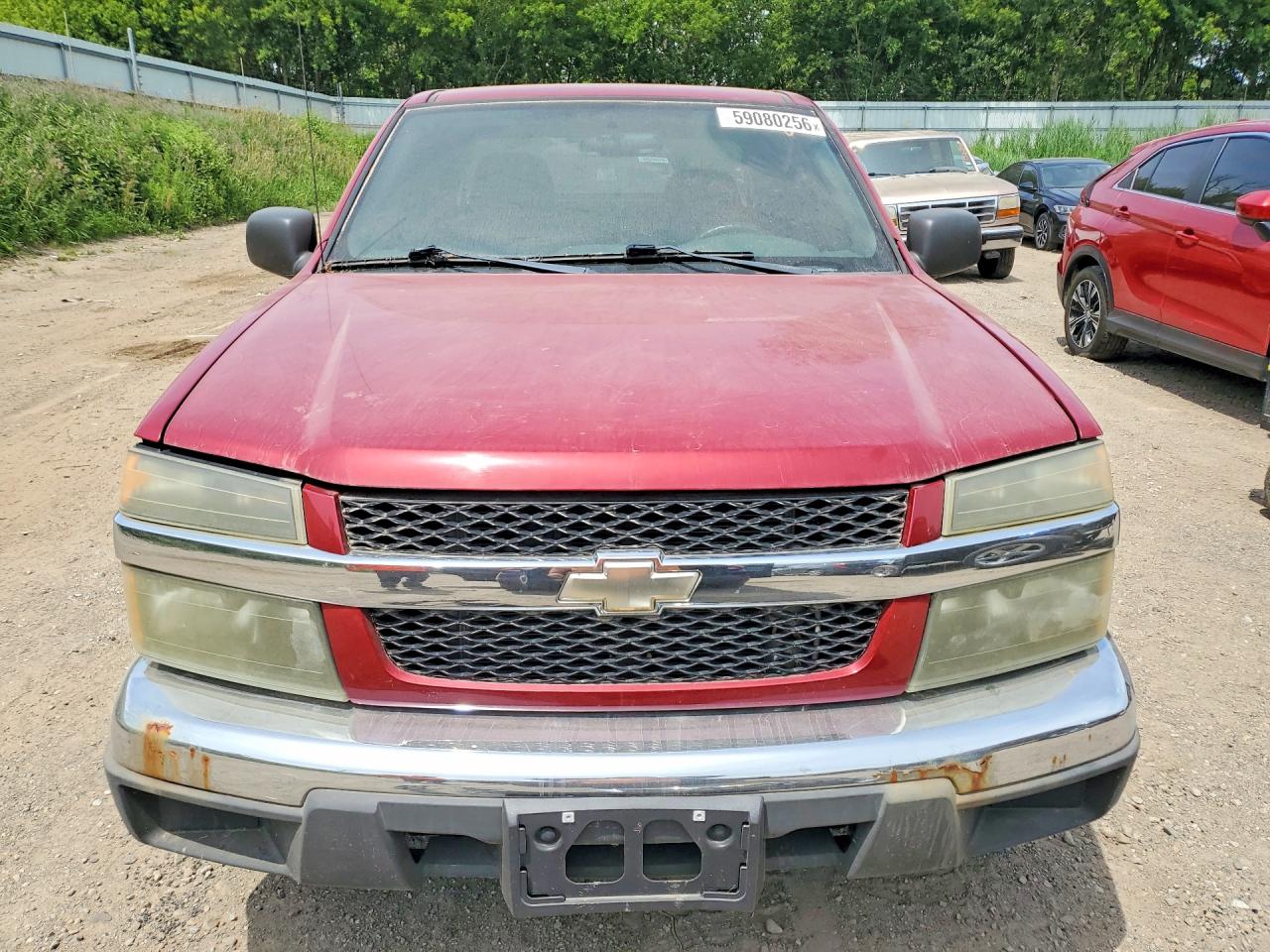 2005 Chevrolet Colorado Burgundy vin: 1GCDT196758195707