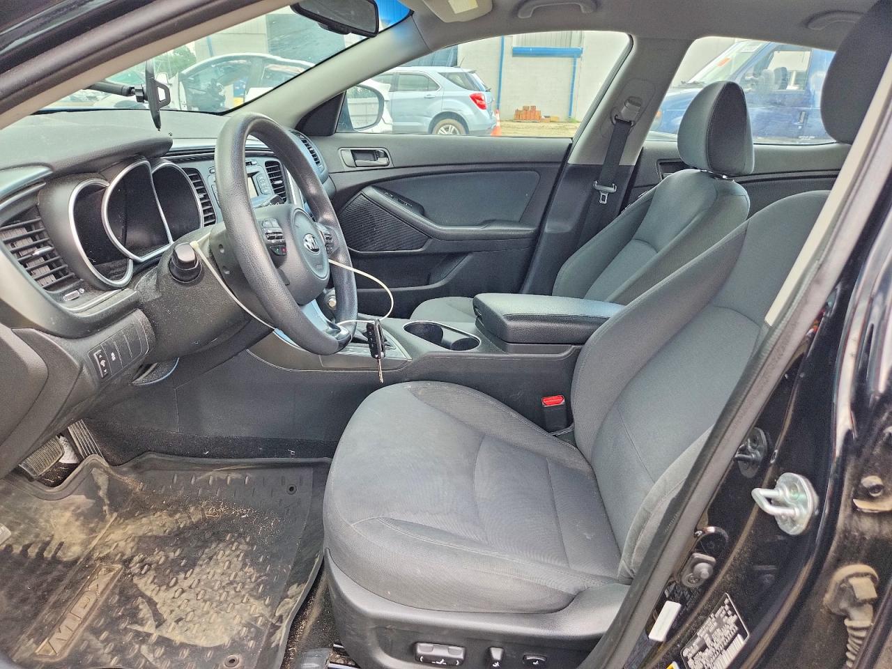 2015 Kia Optima Lx Black vin: 5XXGM4A78FG486635