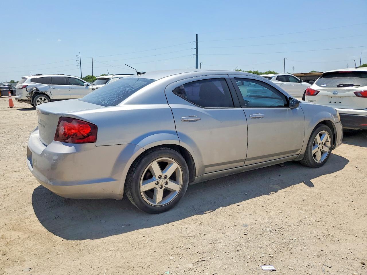 2013 Dodge Avenger Se Silver vin: 1C3CDZAB8DN725042