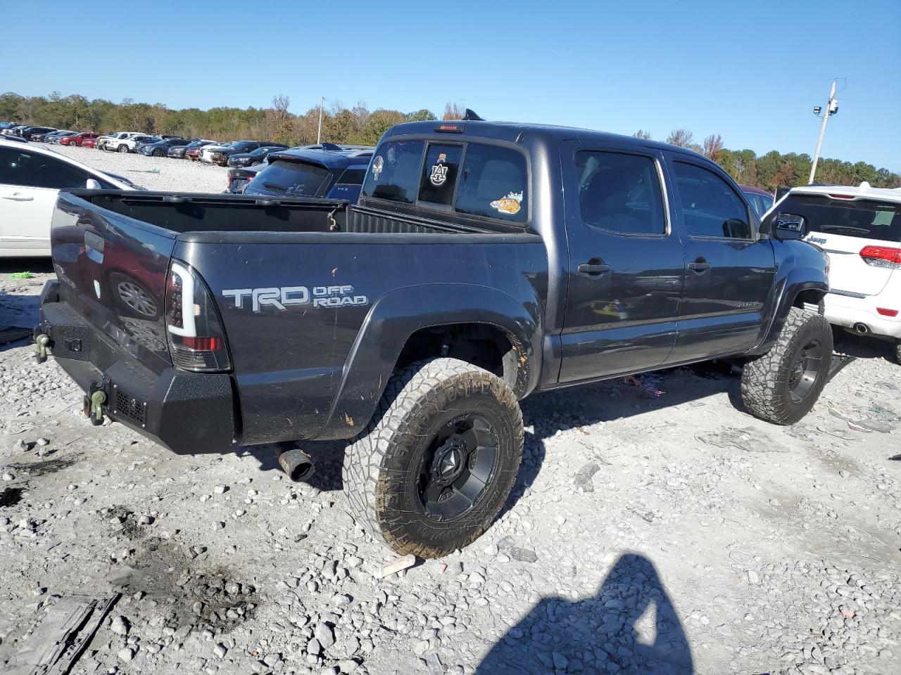 2015 Toyota Tacoma Double Cab Серый vin: 5TFLU4EN6FX120379