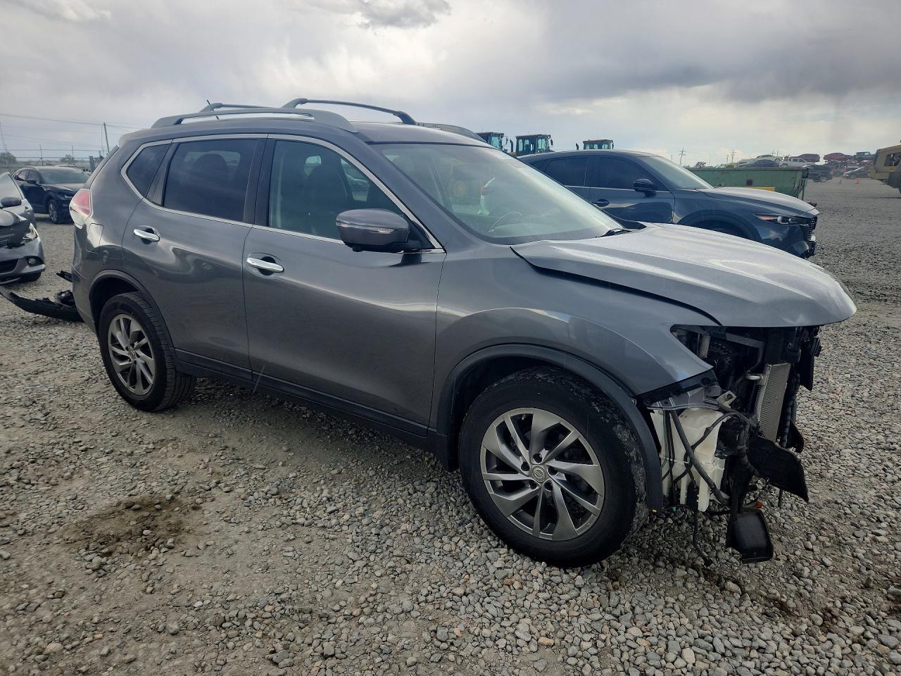 2015 Nissan Rogue Sl Gray vin: 5N1AT2MV9FC923206